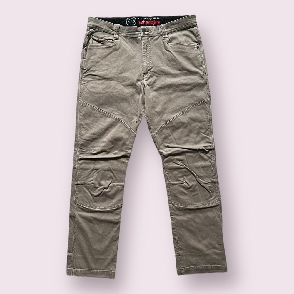 Wrangler All Terrain Gear Double Knee Carpenter Pants - Light Brown